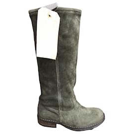 Stivali Fiorentini+Baker Fabula Old Trafford Verde Oliva Scamosciati