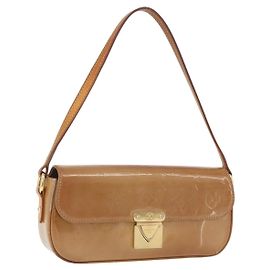 LOUIS VUITTON Sac de rue Malibu Monogram Vernis Noisette M91506 LV Auth bs34453