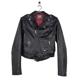 Cropped Perfecto Leder Bikerjacke der 1990er von Jean Paul Gaultier