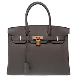 Hermès Borsa HERMES Birkin 30 in Pelle Grigia - 103454
