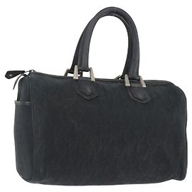 Borsa a mano in tela Trotter Christian Dior nera Auth YKZ265