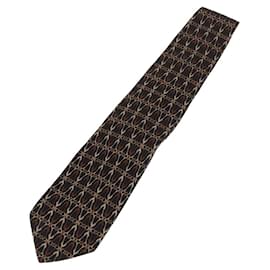 FENDI Cravate en soie noire Auth 174882A - Fendi