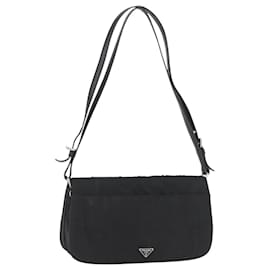 Borsa a Spalla PRADA Nylon Nero Argento Autentica YKZ1095A