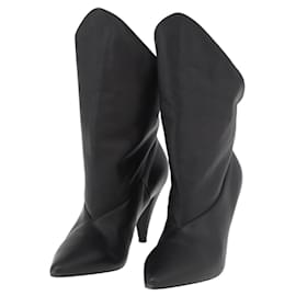 Botines de cuero negros GIVENCHY Auth 174625A - Givenchy
