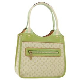 LOUIS VUITTON Monogram Mini Sac Catline Tasche Mandelgrün M92931 LV Auth 172339V