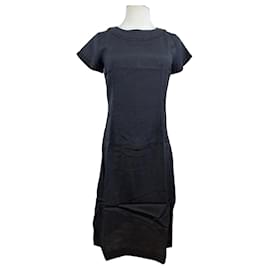 Abito in lino vintage Givenchy nero M
