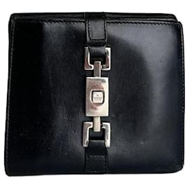 Portafoglio in pelle Gucci Jackie vintage nero