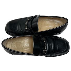 Mocassini in pelle Gucci Horsebit vintage neri 40,5E