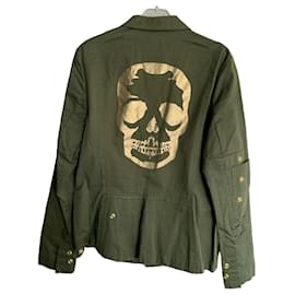 Zadig & Voltaire Jacke aus Baumwolle Khaki Größe L