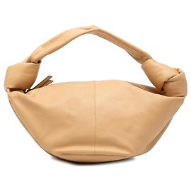 Borsa Mini Double Knot in Pelle Marrone di Bottega Veneta