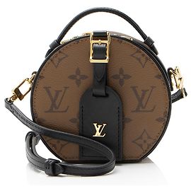 Borsa a Spalla Mini Boite Chapeau Reverse Monogram Louis Vuitton