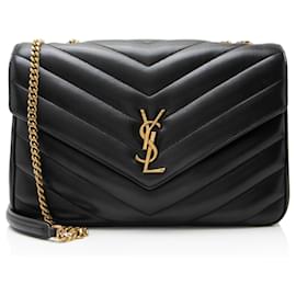 Borsa a Spalla Grande NM LouLou in Pelle di Agnello Matelassé Monogramma Saint Laurent