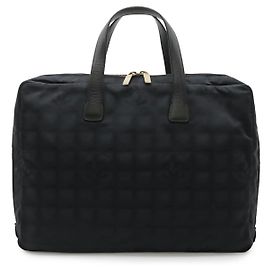 Maletín de negocios de jacquard de nailon Chanel