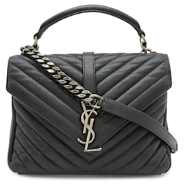 Sac à main en cuir Yves Saint Laurent College