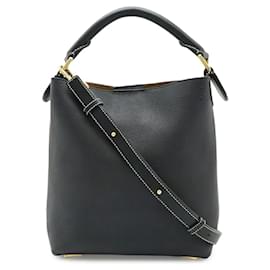 Borsa in pelle Loewe Anagram T Bucket Small