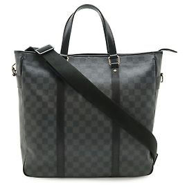 Borsa tote Louis Vuitton Tadao Damier Graphite