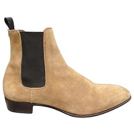 Autre Marque Stivaletti Chelsea L. F. Lidfort Beige Camoscio