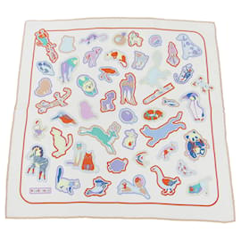 Foulard Hermès in seta bianco