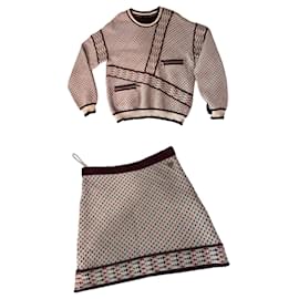 Set in maglia Chanel - Maglione e gonna