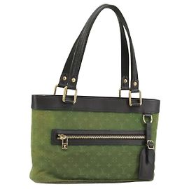 LOUIS VUITTON Monogram Mini Lucille PM Borsa a Mano TST Khaki M92682 LV Auth AMZ006