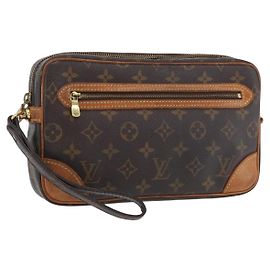 LOUIS VUITTON Clutch Marly Dragonne GM Monogram M51825 LV Auth hk3644
