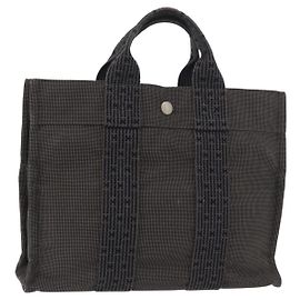 Hermès HERMES Borsa a Mano Her Line PM Tela Grigia Auth YKZ1107