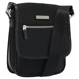 Borsa a Spalla BURBERRY in Nylon Nero Argento Autentica bs34401