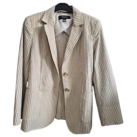 Beige und blauer gestreifter Blazer - Weekend Max Mara