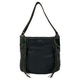 Loewe Tote Bag aus schwarzem Leder