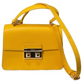 Borsa Furla Bella Mini Top Handle – Giallo Girasole – Ottime Condizioni