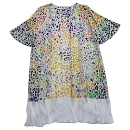 Autre Marque Chaqueta Kimono Athena Procopiou de seda estampado abstracto