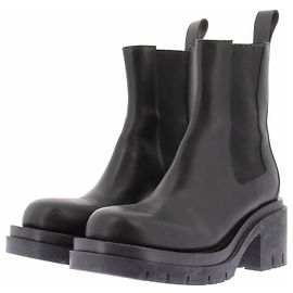 Botas de cuero negras Bottega Veneta Talla 39