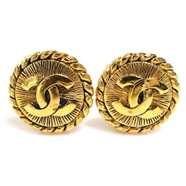 Gold Clip Ohrringe von Chanel