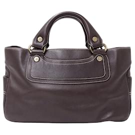 Borsa in pelle marrone scuro Celine - Céline