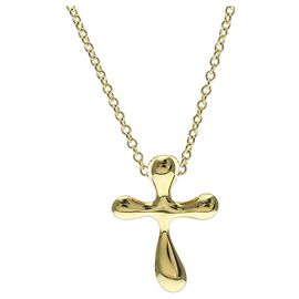 Tiffany & Co Collana croce piccola Tiffany in oro giallo 18K