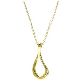Tiffany & Co Collana a goccia aperta Tiffany in oro giallo 18K