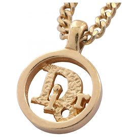 Collana con logo circolare Christian Dior
