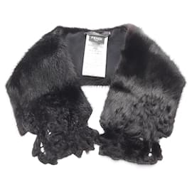 Fendi Mink Fur Tippet Scarf in Black