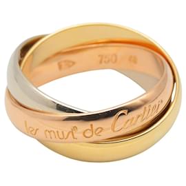 Cartier Trinity Ring 18K Gold Rosa Weiß und Gelbgold