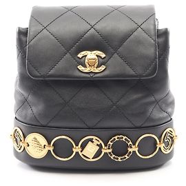 Zaino/borsa piccola Chanel Matelassé con catena