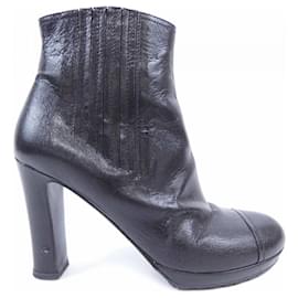 Botas de cuero Prada