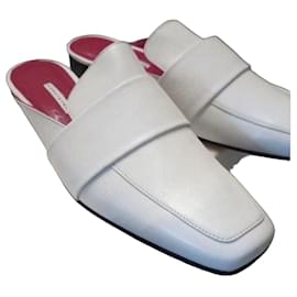 Mules Dorateymur FILISKIYE en cuir blanc