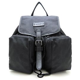 Gucci 510343 Nylon- und Leder-Rucksack