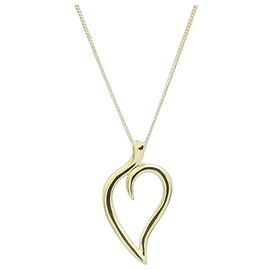 Collana a forma di cuore in foglia in oro giallo 18K Tiffany & Co.