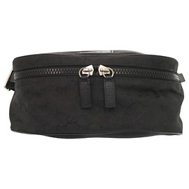 Marsupio in nylon nero Gucci