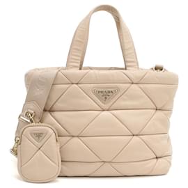 Borsa tote 2 in 1 beige Prada