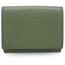 Billetera Trifold Loewe Verde