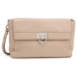 Borsa a spalla in pelle rosa Salvatore Ferragamo