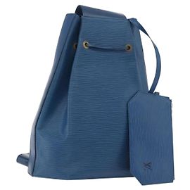 LOUIS VUITTON Zaino Epi Blu M80155 LV Auth ka4025A
