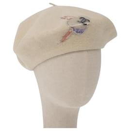 Cappello in Lana Avorio CC Auth 176523A di CHANEL - Chanel